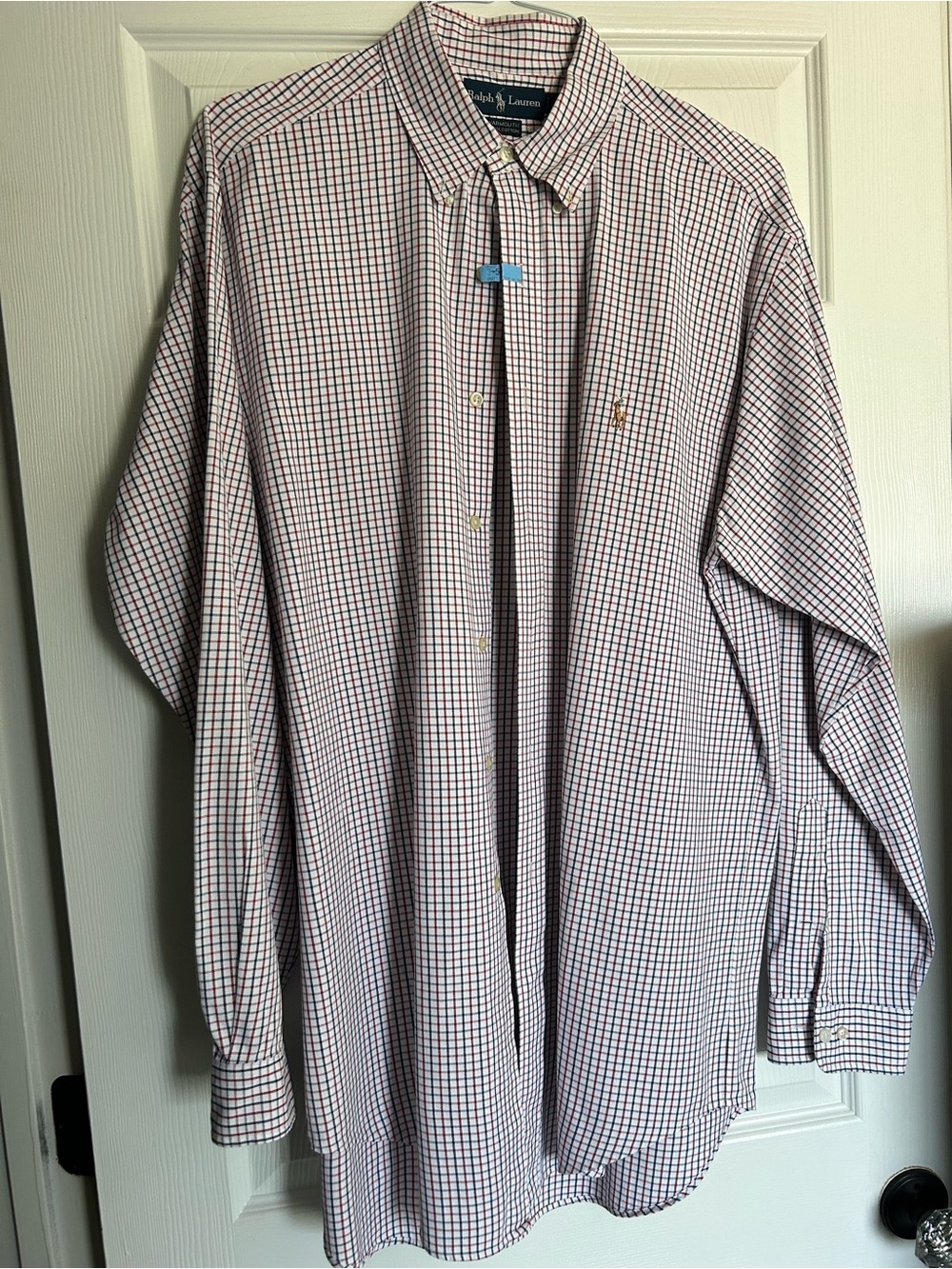 Ralph Lauren Classic Button-Down Check Shirt - Red White & Navy